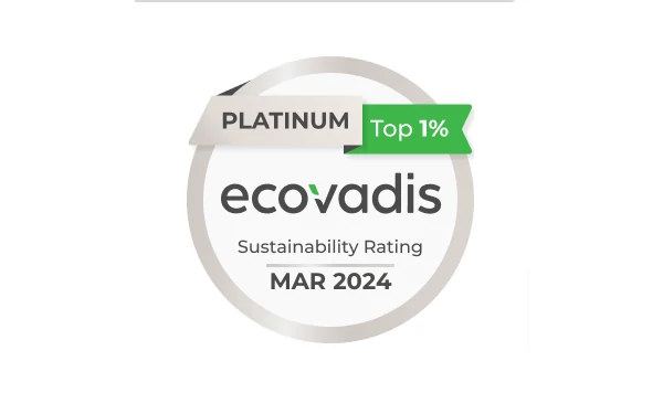 Obtained the platinum Ecovadis score